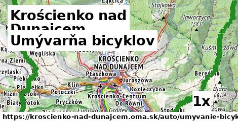 umývarňa bicyklov v Krościenko nad Dunajcem