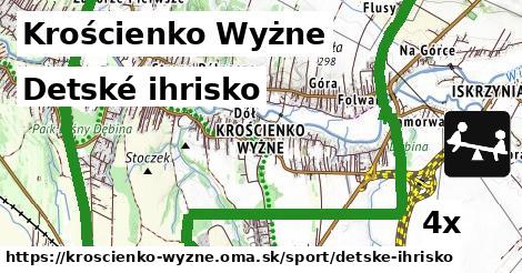 detské ihrisko v Krościenko Wyżne