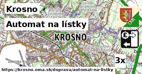 Automat na lístky, Krosno