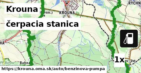 čerpacia stanica, Krouna