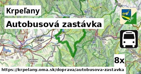 Autobusová zastávka, Krpeľany