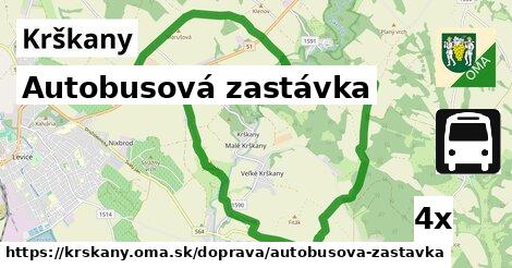 Autobusová zastávka, Krškany