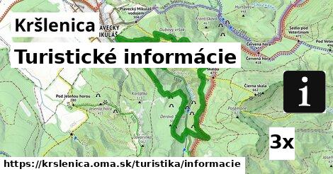 Turistické informácie, Kršlenica