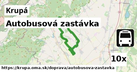 Autobusová zastávka, Krupá