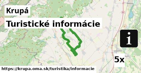 Turistické informácie, Krupá