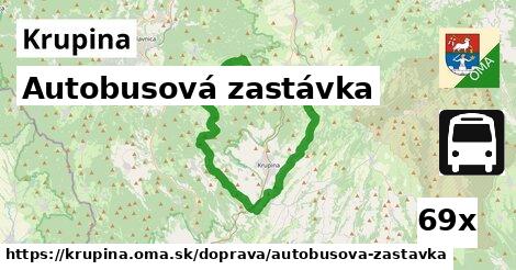 Autobusová zastávka, Krupina