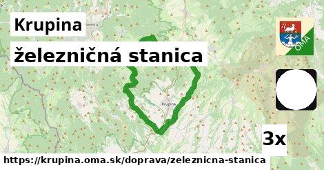 železničná stanica, Krupina