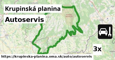 Autoservis, Krupinská planina