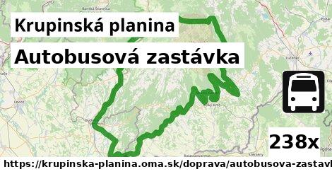 Autobusová zastávka, Krupinská planina