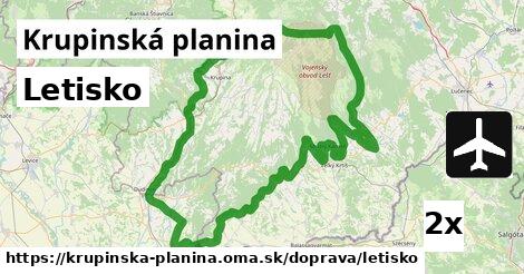 Letisko, Krupinská planina