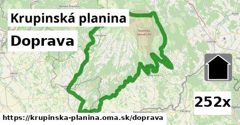 doprava v Krupinská planina