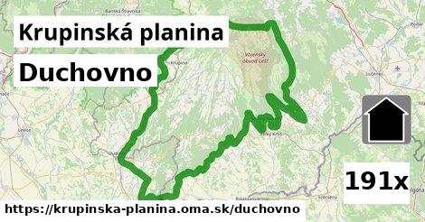 duchovno v Krupinská planina