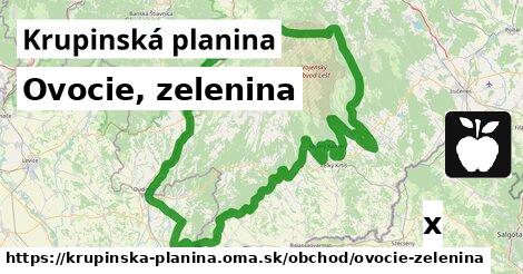 Ovocie, zelenina, Krupinská planina