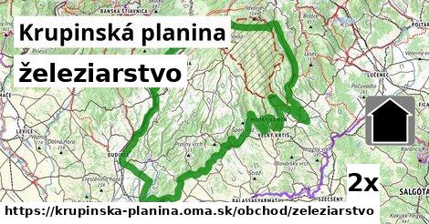 železiarstvo, Krupinská planina