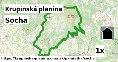 Socha, Krupinská planina