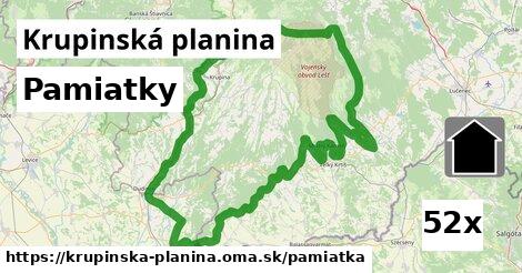 pamiatky v Krupinská planina