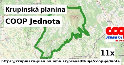 COOP Jednota, Krupinská planina