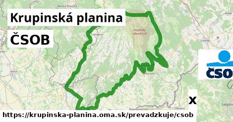 ČSOB, Krupinská planina