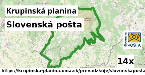 Slovenská pošta, Krupinská planina