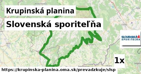 Slovenská sporiteľňa, Krupinská planina