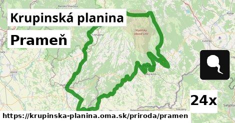 Prameň, Krupinská planina