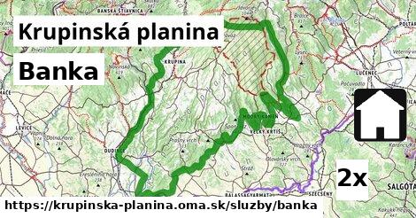Banka, Krupinská planina