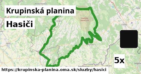 Hasiči, Krupinská planina