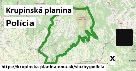 Polícia, Krupinská planina