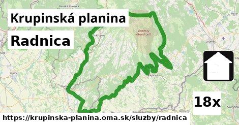 Radnica, Krupinská planina