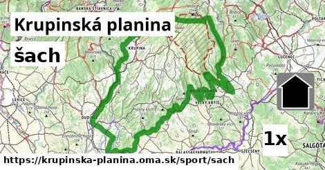 šach, Krupinská planina