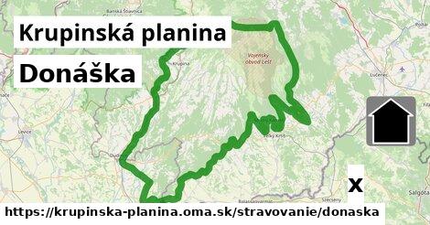 Donáška, Krupinská planina