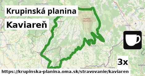 Kaviareň, Krupinská planina