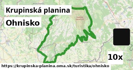 Ohnisko, Krupinská planina