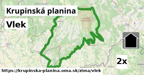 Vlek, Krupinská planina