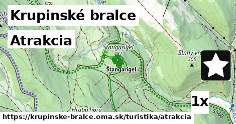 Atrakcia, Krupinské bralce