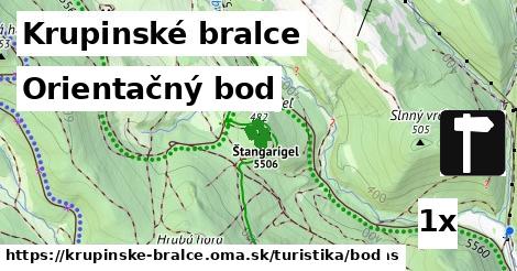 Orientačný bod, Krupinské bralce