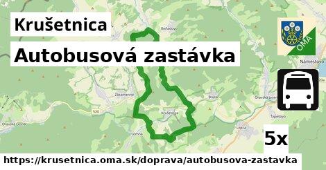 Autobusová zastávka, Krušetnica