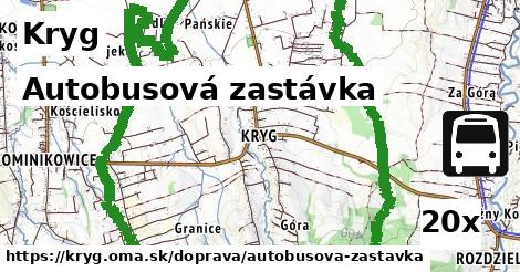 autobusová zastávka v Kryg