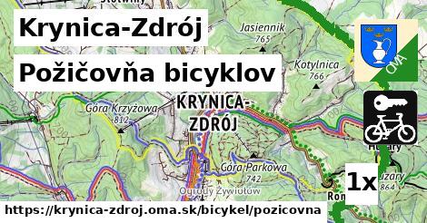 požičovňa bicyklov v Krynica-Zdrój