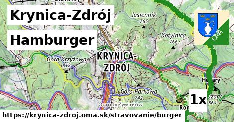 hamburger v Krynica-Zdrój