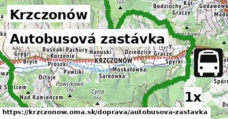 autobusová zastávka v Krzczonów