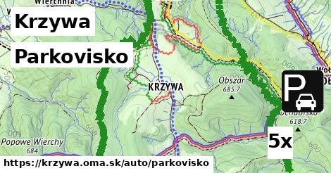 parkovisko v Krzywa