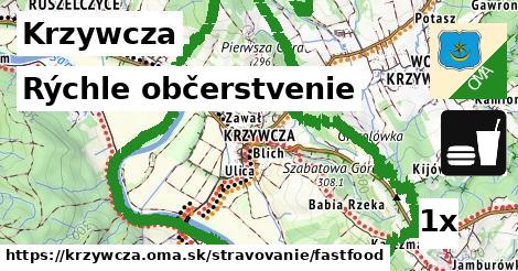 rýchle občerstvenie v Krzywcza