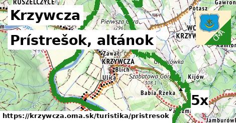 Prístrešok, altánok, Krzywcza