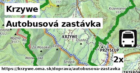 Autobusová zastávka, Krzywe