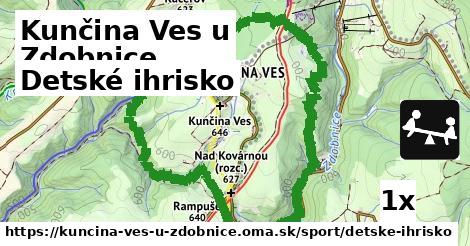 detské ihrisko v Kunčina Ves u Zdobnice