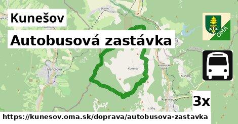 Autobusová zastávka, Kunešov