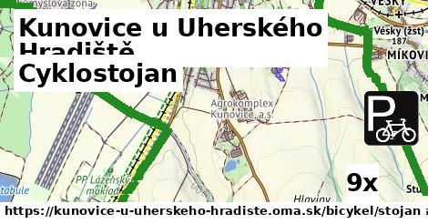 cyklostojan v Kunovice u Uherského Hradiště
