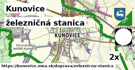 železničná stanica, Kunovice