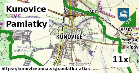 pamiatky v Kunovice